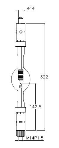 XM2000HTP/G replacement for LTIX-2000W-HTP, XBO 2000W/HTP OFR, CXL-20, UXL-2000HA, YXL-20, SX2000HTP